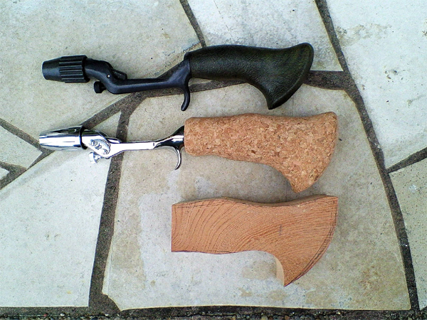 グラスアイグリップ　自作ウッド製 グラスアイグリップ 自作ウッド製